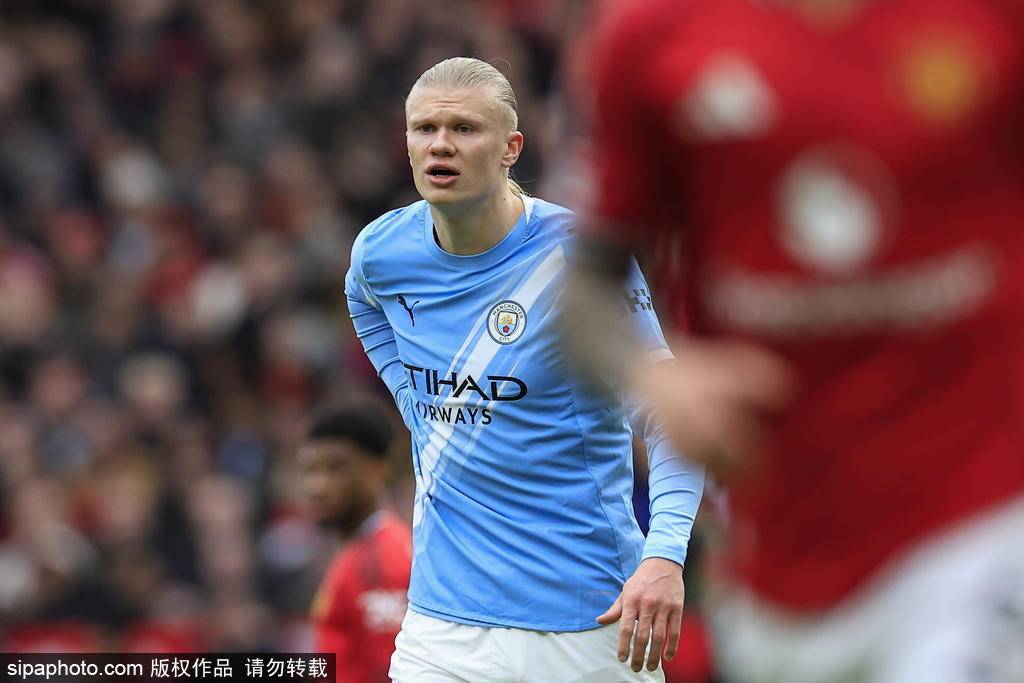 战曼联踢80分钟碰14下球0射正 哈兰德连7场无非点进球